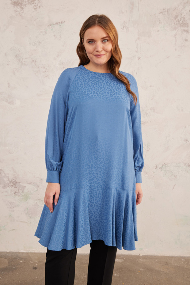 Leopar Jakarlı Tunik - 1