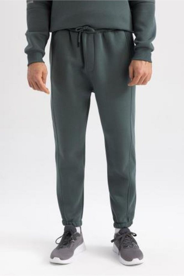 Fit Jogger Eşofman Altı Standart Fit Beli Bağcıklı Lastikli Paça Basic Düz Cepli Y2283az23au - 6
