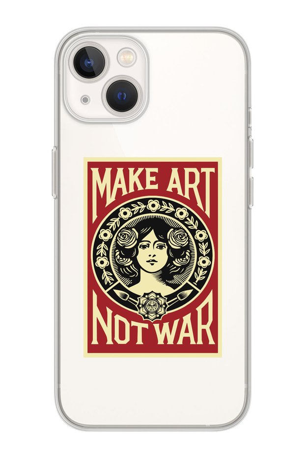 iPhone 15 Plus Compatible Make Art Designed Premium Transparent Phone Case