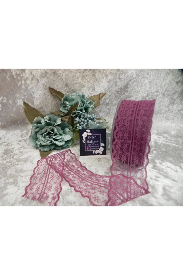 4.5 CM DAMSON LACE RIBBON 20 MT