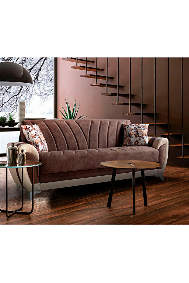 Defne Çekyatlı Üçlü Kanepe Çekyat - 2