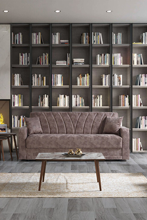 Sultan Çekyatlı Üçlü Kanepe Çekyat - 2