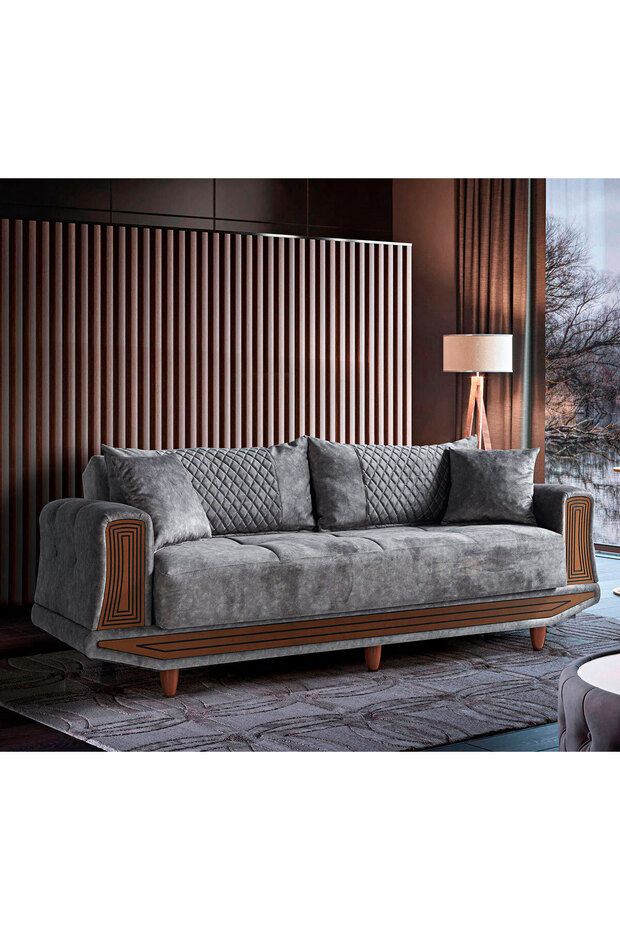 Adel Çekyatlı Üçlü Kanepe Çekyat - 2