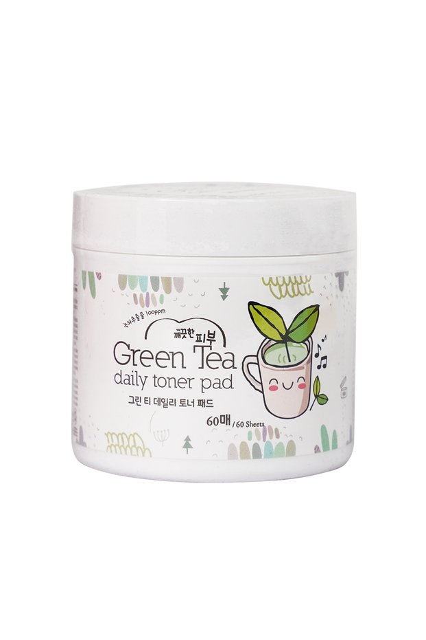 Green Tea Tonic Peeling Effect Cleansing Pad Esfolio Green Tea Daily Toner Pad