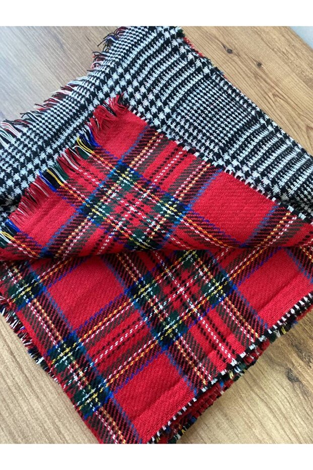 شال سميك مزدوج الجوانب - 8