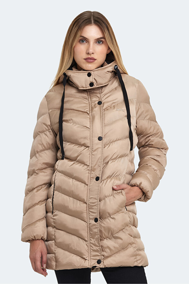 Gwen Women's Hooded Puffer Mink Coat & Jacket