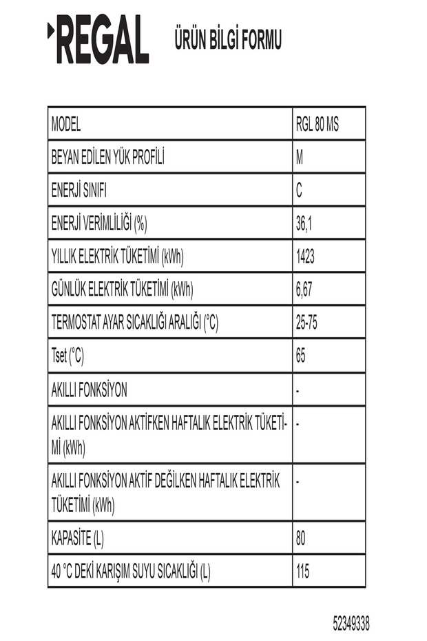 RGL 80 MS Mekanik Termosifon - 3