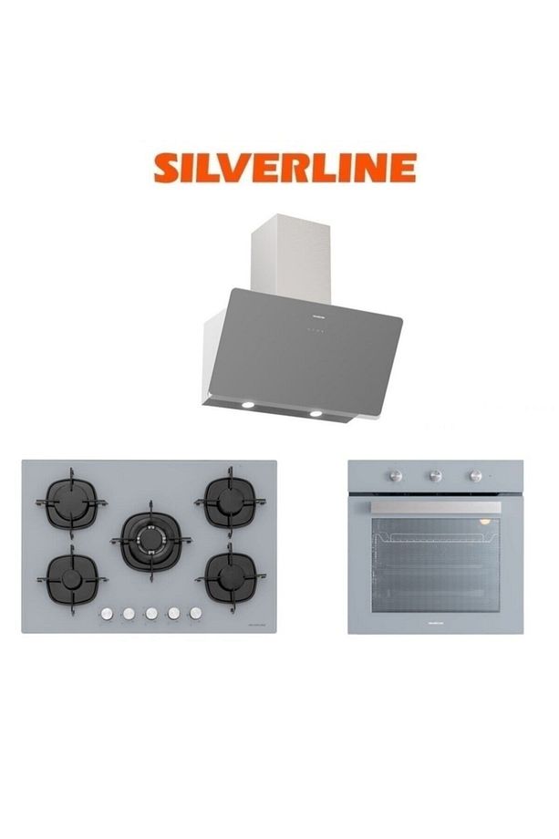 Gri Cam Ankastre Set (3457 Soho 60+cs5365s01+bo6503s01) - 1