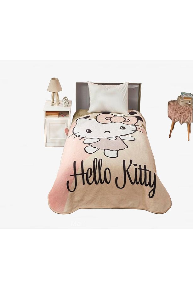 Lisanslı Hello Kitty Sprıng Tek Kişilik Battaniye - Hello Kitty Blanket - 1