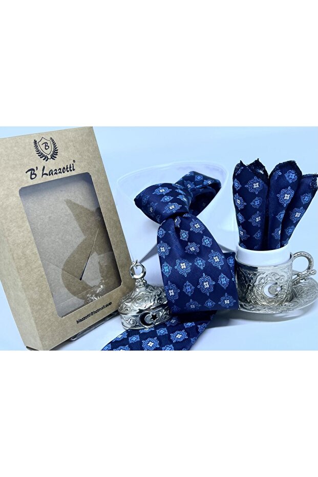 DOKUMA MENDİLLİ KRAVAT - 2