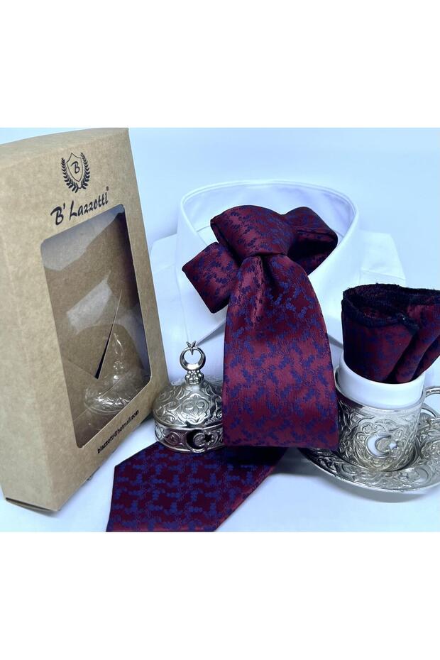 DOKUMA MENDİLLİ KRAVAT - 2