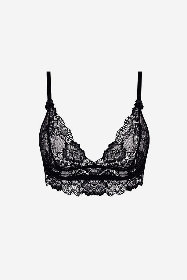 2041 Siyah Bralet Sütyen - 4
