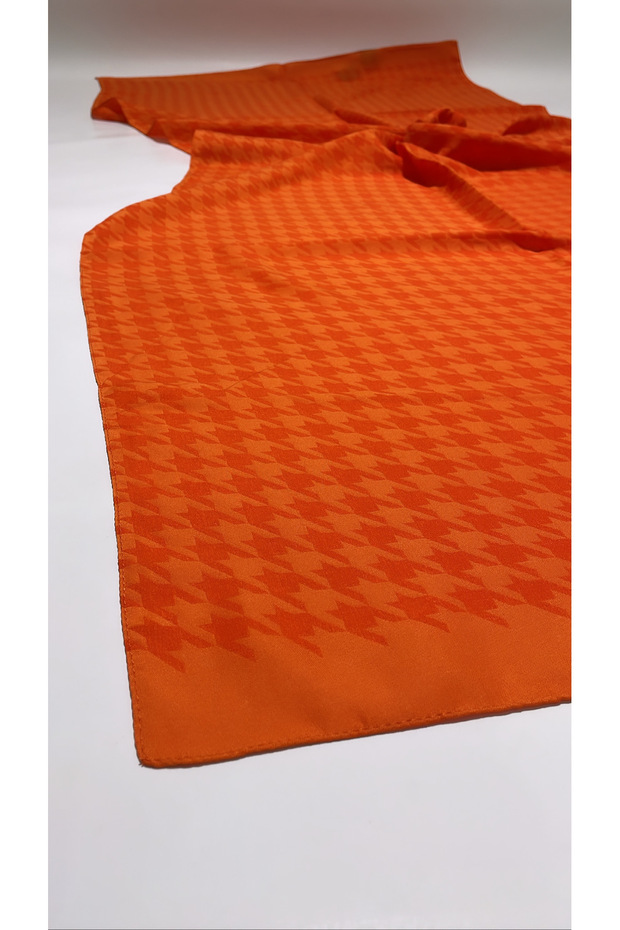 New Model Patterned Cotton Satin Shawl - Houndstooth, Italian Stitched, High Quality Store