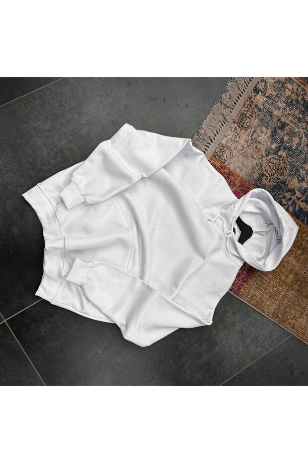 الأبيض الأساسية مقنعين البلوز - 2