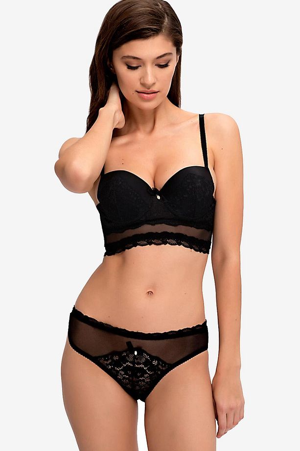 564 Siyah Push-up Bralet Takım - 1
