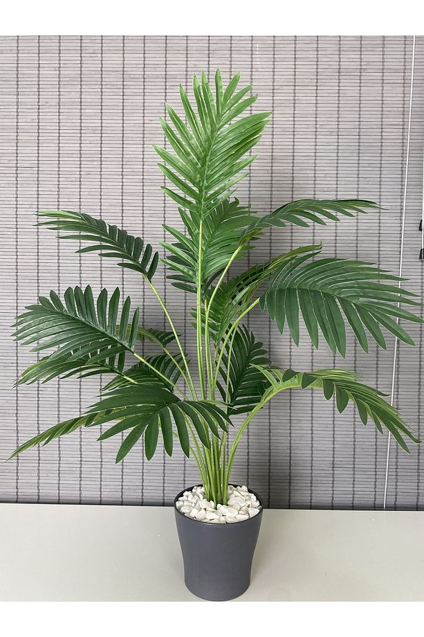 Yapay Ağaç Areka Ağacı Palmiye Ağacı Salon Bitkisi 18 Yaprak 85cm - 1