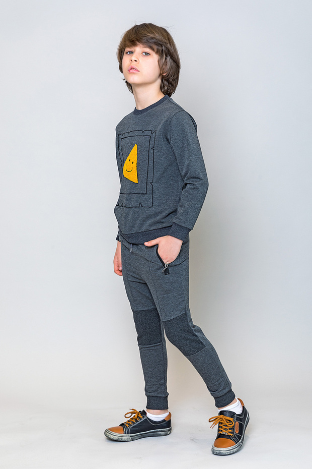 Dečije dečačke patchwork trenirke - 2