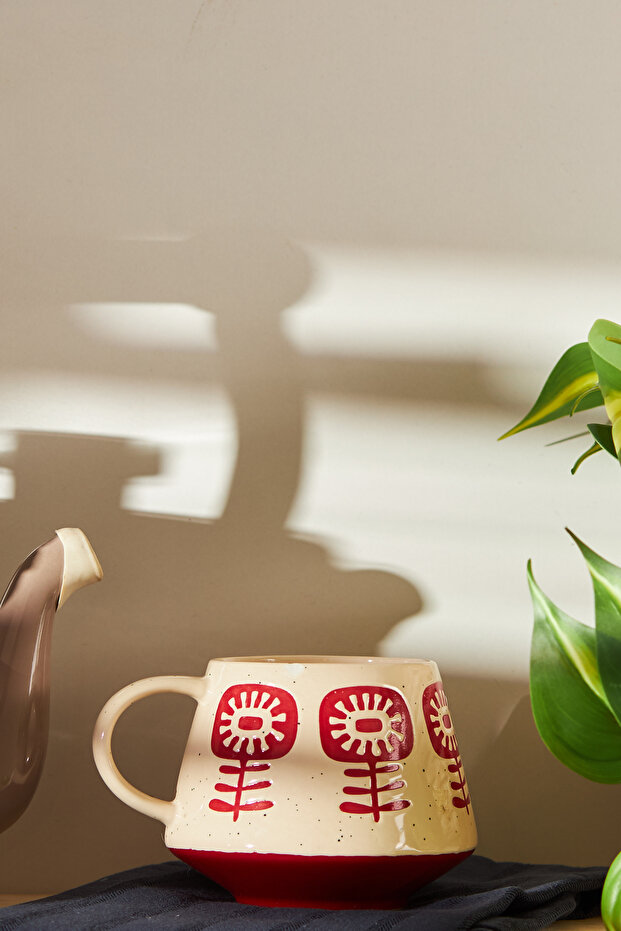 Ethnic Grass Kupa 480 ml Bordo - 1