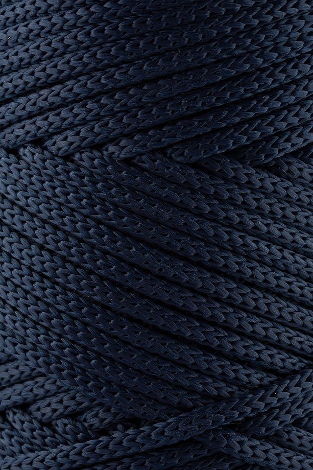 5 Mm - 400 gr Polyester Makrome Ipi Lacivert 95 M Polyester Makrome Ip Supla Ip Ve Çanta Ipliği - 2