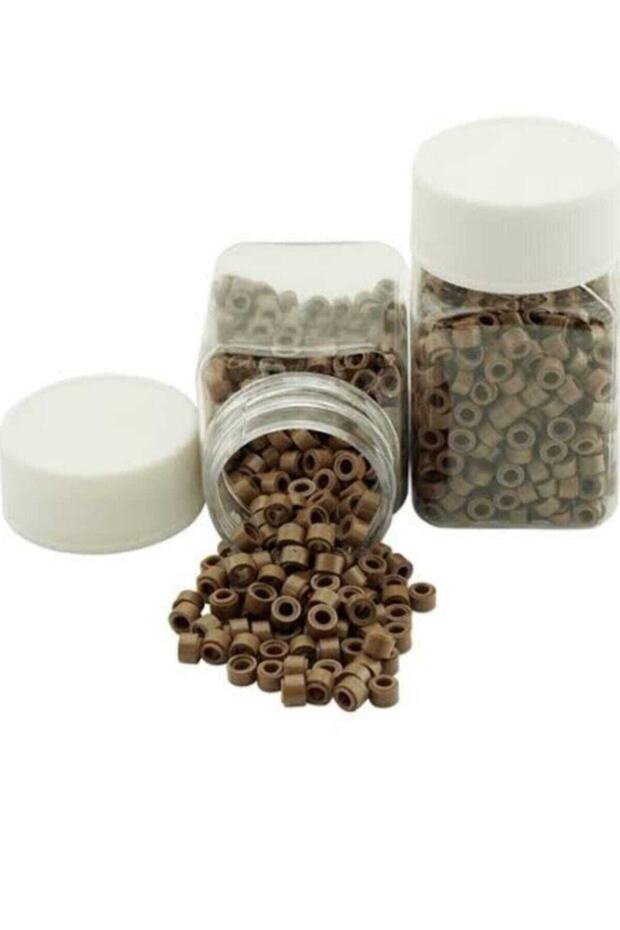 Silicone Hair Extension Beads Caramel (No.8)