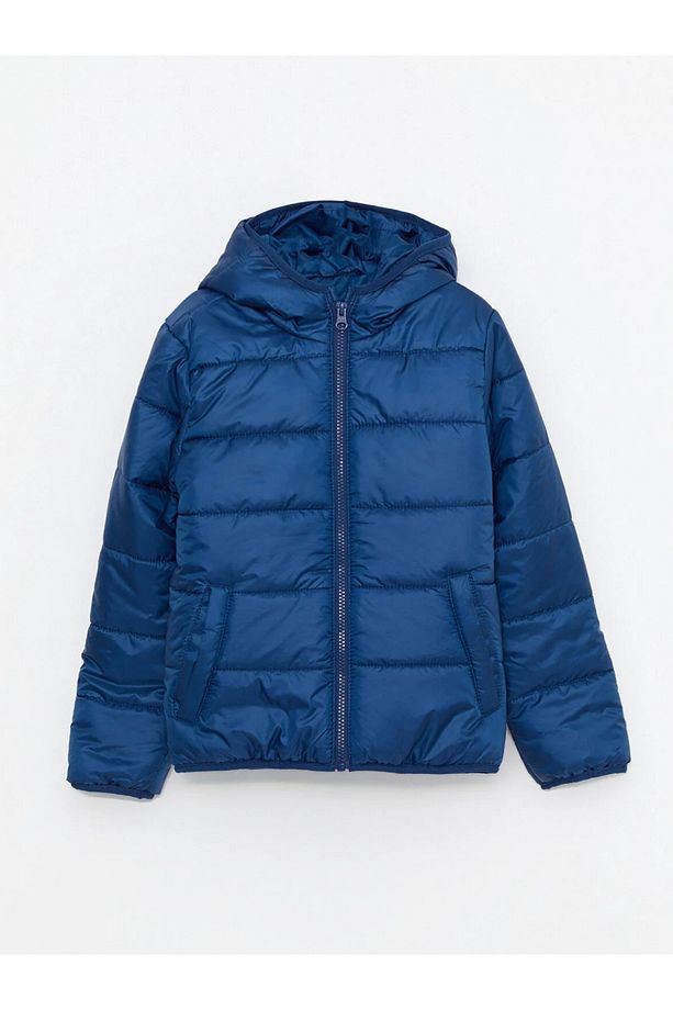 LCW Kids Kapüşonlu Basic Erkek Çocuk Şişme Mont - 1