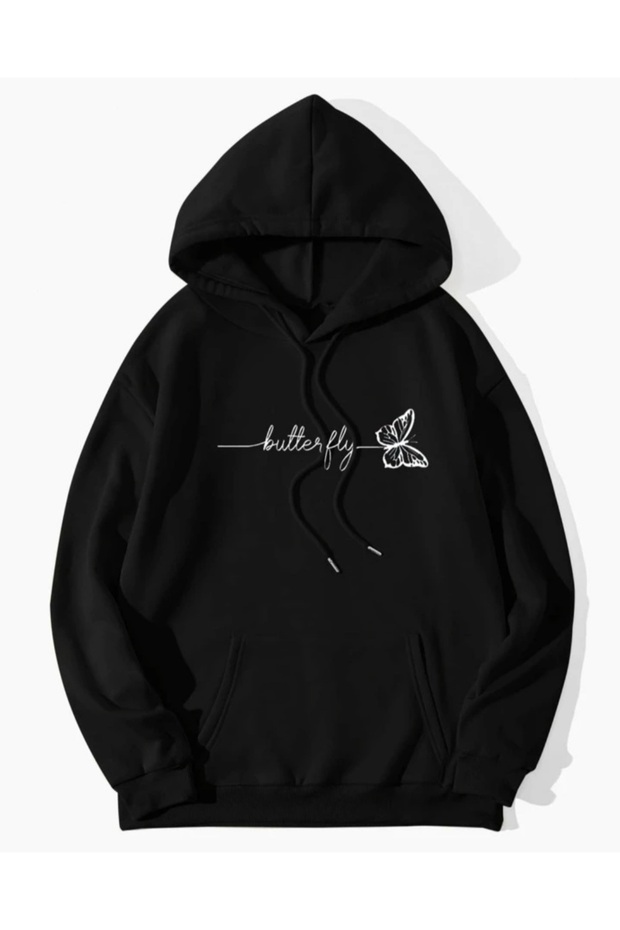 SEBESTA FASHİON NEW SEASON Unisex 2 THREAD BARDEN THICK PRINTED HOODED Sweatshirt