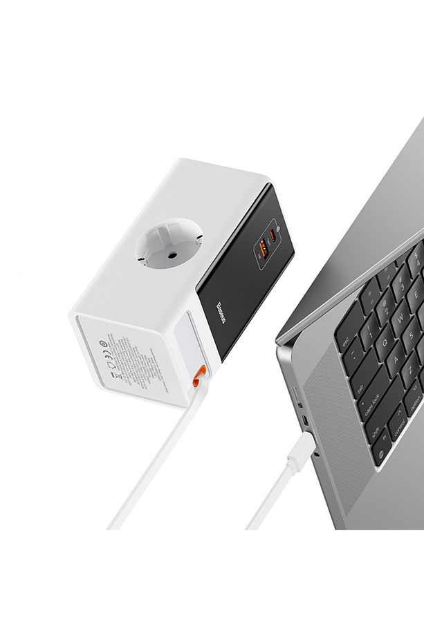 Power Combo Dijital PowerStrip 2AC+1U+1C+Retractable-C 65W Smart Versiyon Şarj Cihazı - 5