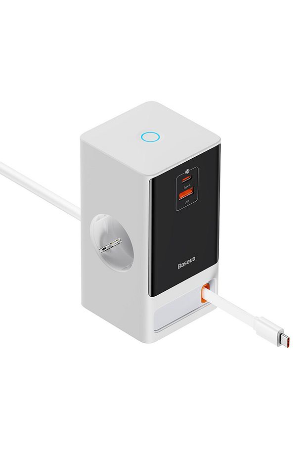 Power Combo Dijital PowerStrip 2AC+1U+1C+Retractable-C 65W Smart Versiyon Şarj Cihazı - 2