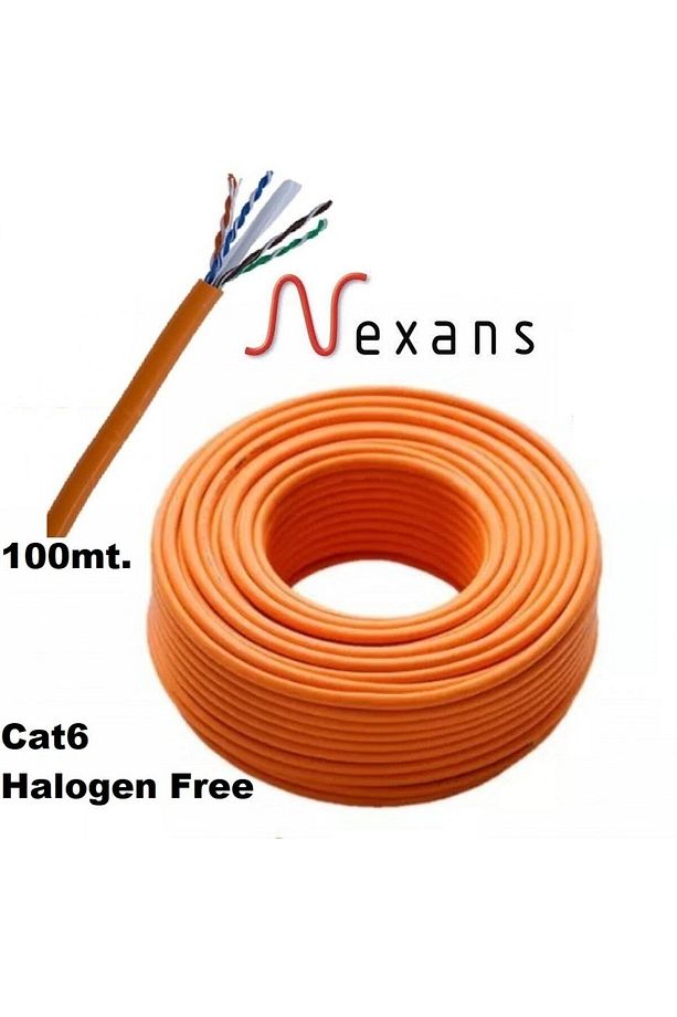 Halogenfree Lszh Cat6 23 Awg Network Kablosu %100 Bakır 100 Metre - 1