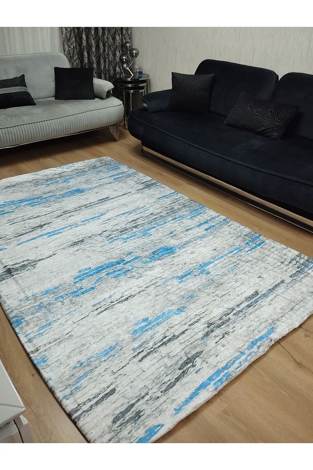 Soft Kadife Kumaştan Lastikli Halı Örtüsü - 2