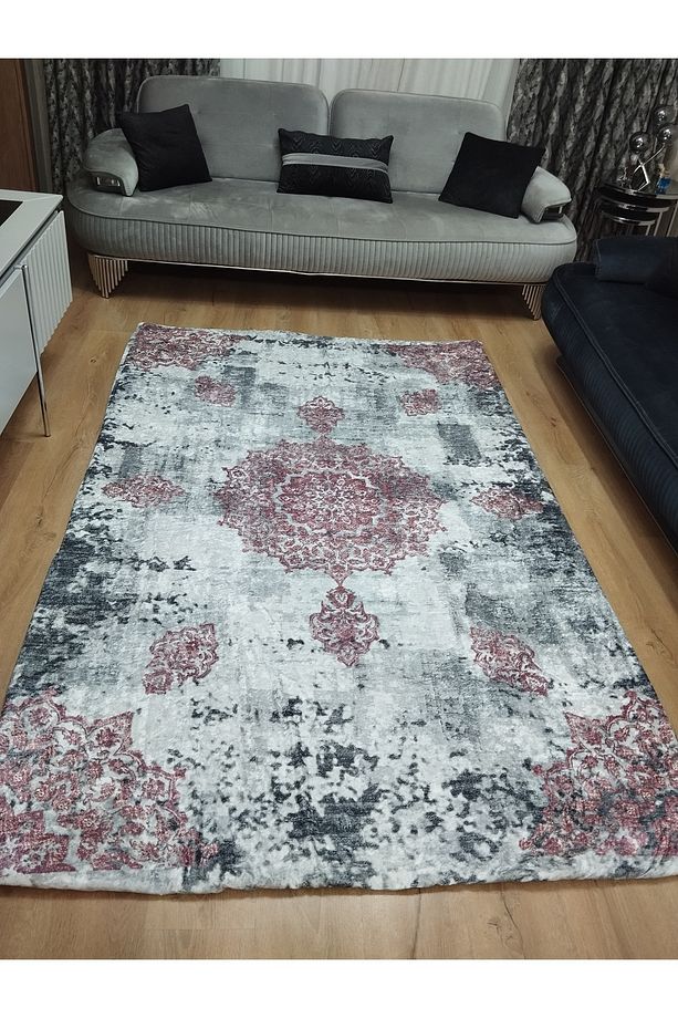 Soft Kadife Kumaştan Lastikli Halı Örtüsü - 4
