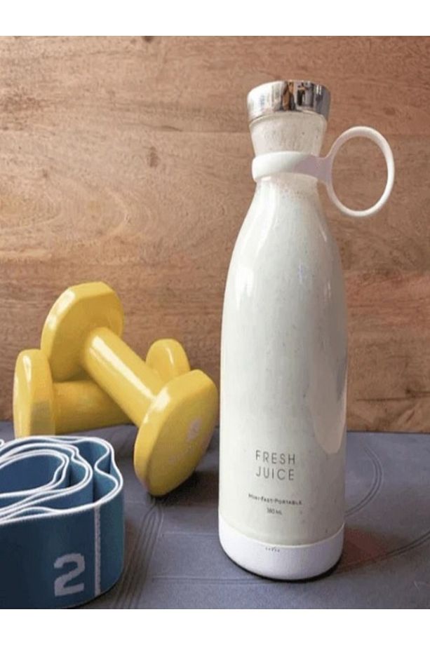 Mini Juice Taşınabilir Blender Plastik Şişe Smoothie Milkshake USB Şarj Edilebilir 420 ml. - 2