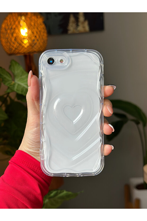 حافظة موديل قلب منقوشة متوافقة مع هاتف Iphone 7 Plus - 8 Plus - 1