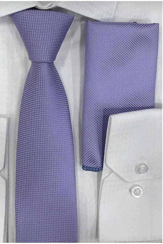 Mendilli İnce Kravat - 1