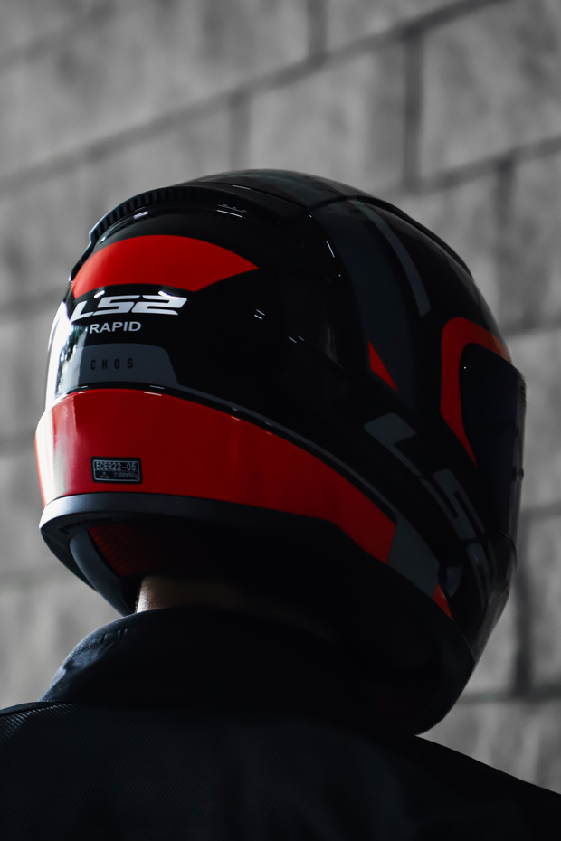 Rapıd 2 Chos Siyah Kırmızı Kask - 6