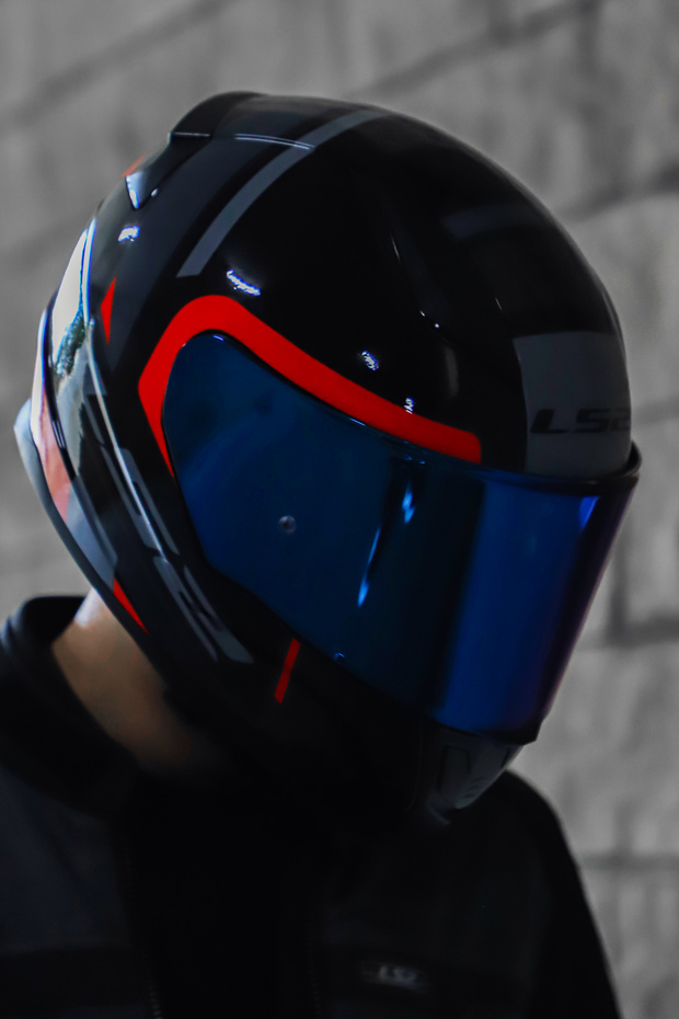 Rapıd 2 Chos Siyah Kırmızı Kask - 1