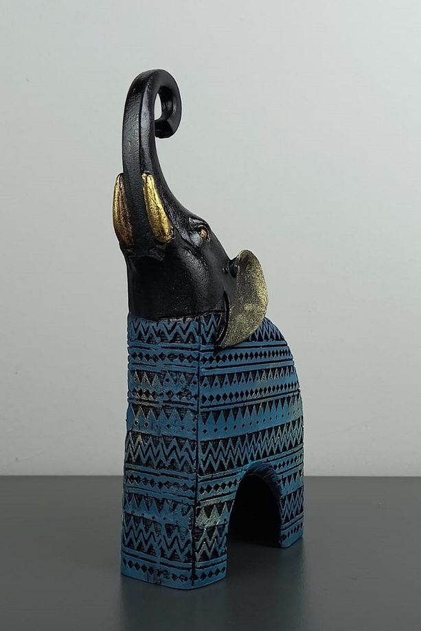 Dekoratif FİL Polyester Biblo Küçük Boy 17.5x10.5 cm - 3