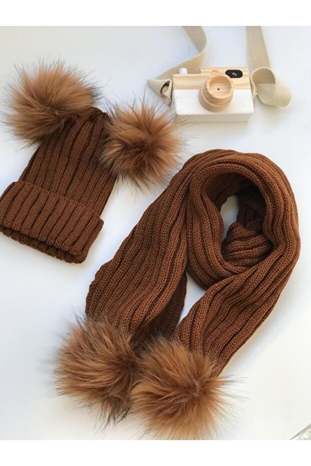Set beanie eșarfă pentru copii/bebe - 1
