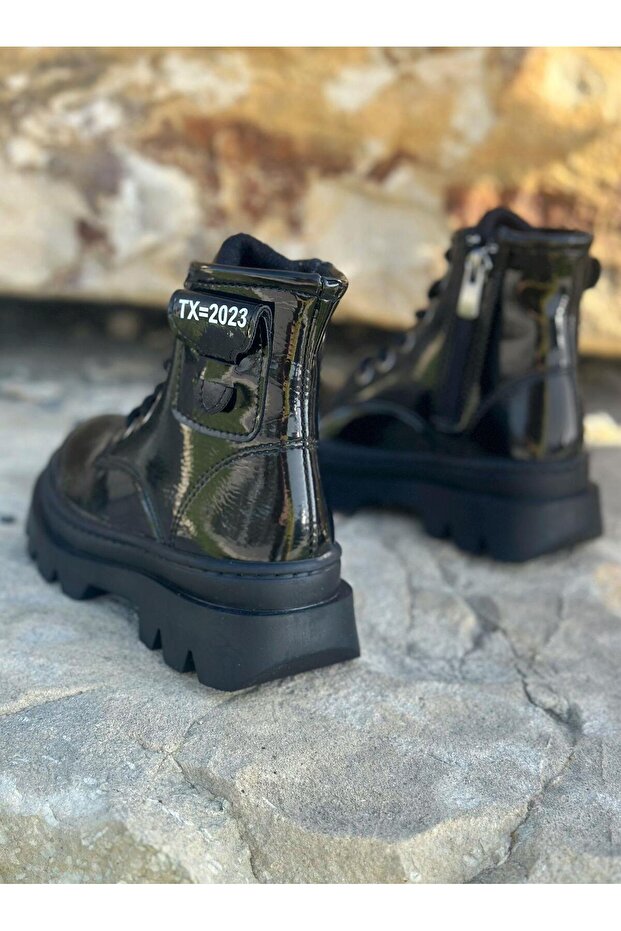 Çocuk Bot, Cep Detaylı Çocuk Bot, Fermuarlı Çocuk Bot - 5