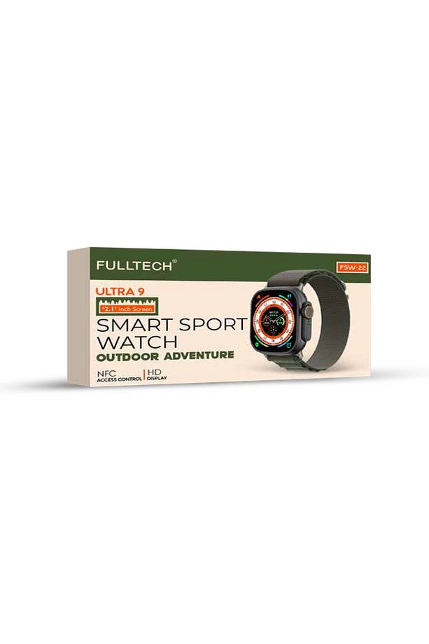 Fulltech Ultra 9, 2.1inch 2 Adet Kordonlu, Nfc Akıllı Saat Fsw-22 - 1