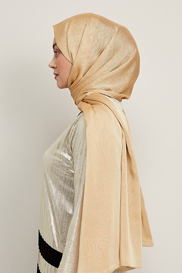 Women's Gold Janjan Chiffon Evening Dress Shawl