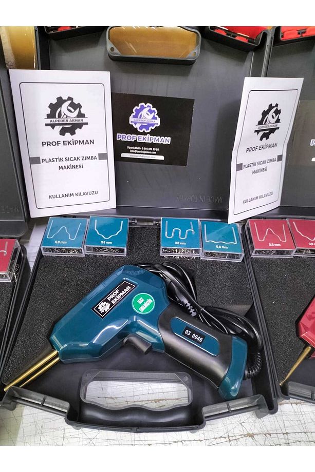 100 W Sıcak Zımba Plastik Kaynak Tamir Seti-200 Adet Tel Zımba Dahil - 3