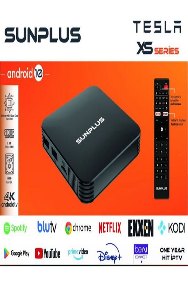 Tesla Xs Series Android Tv Box 2gb Ram -16 gb Hafıza Android 12 Tvbox - 1