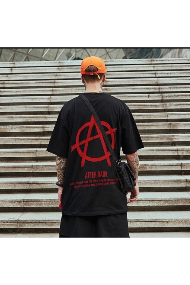 After Dark Printed Oversize T-Shirt