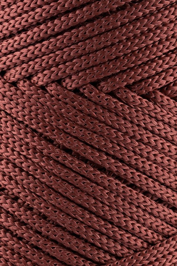 Polyester Makrome İpi 3 Mm 250 Gram Makrome İp Gül Kurusu 120 Metre Supla İp Ve Çanta İpliği - 3