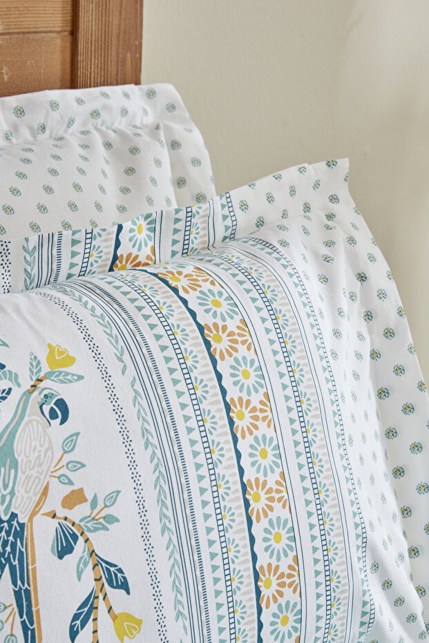 Frega  Pamuk Tek Kişilik Nevresim Takımı Yeşil PP - 4