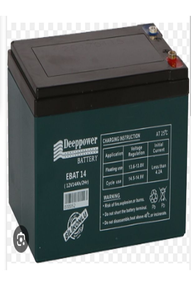 12 volt 14 AMPER JEL TİP DEEP POWER ELEKTRİKLİ BİSİKLET / MOTOR AKÜSÜ.!! YENİ ÜRETİM.!! - 1