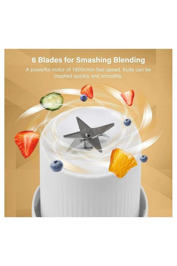 Taşınabilir Blender Şişe Smoothie Shake Yapıcı 420ML Blender Usb Şarj Edilebilir - 4