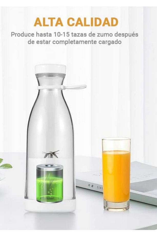 Taşınabilir Blender Şişe Smoothie Shake Yapıcı 420ML Blender Usb Şarj Edilebilir - 2