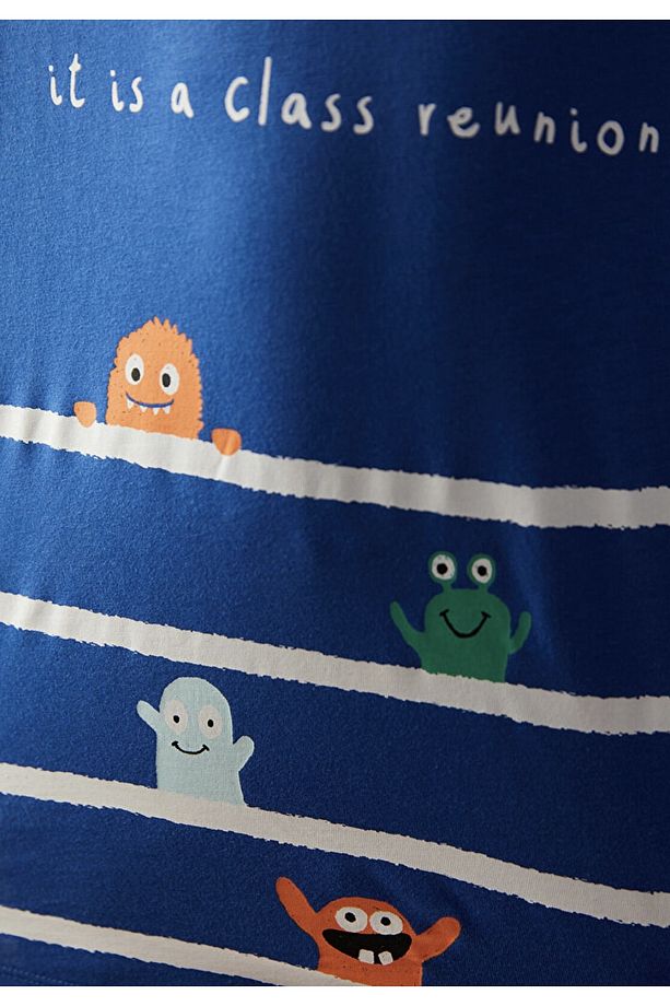 Erkek Çocuk Monster Class Uzun Kollu 2'li Pack Pijama Set - 4